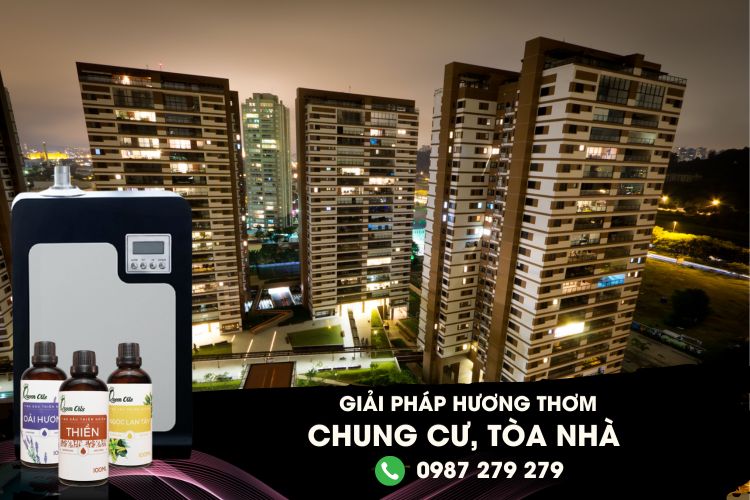 Máy Xông Tinh Dầu, Tạo Hương Thơm Cho Chung Cư, Tòa Nhà